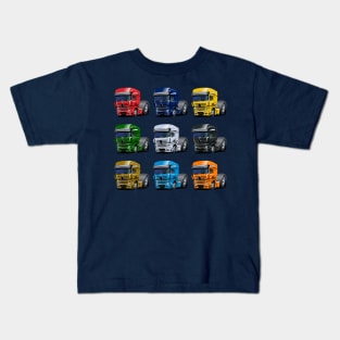 Cartoon semi truck Kids T-Shirt